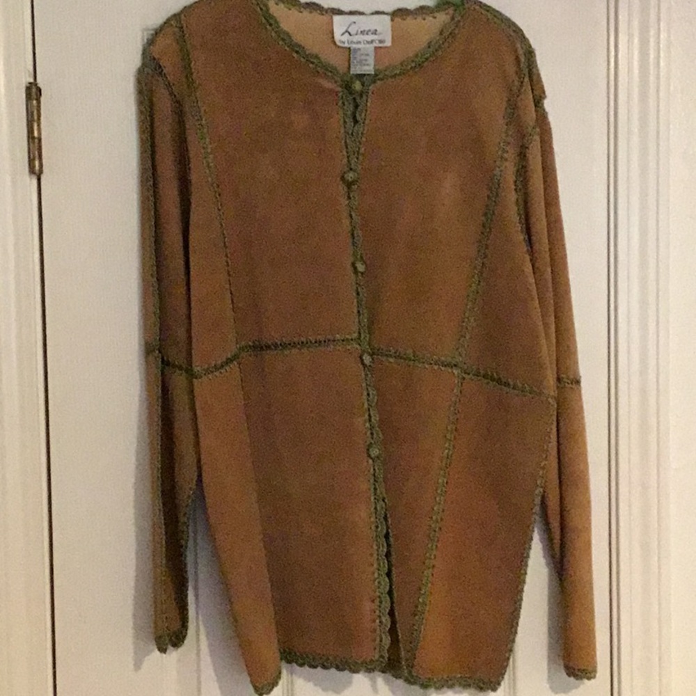 Vintage & Brand New Linea By Louis Dell’Olio Leather Jacket- Large-